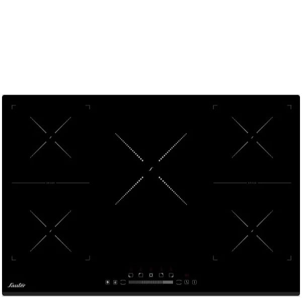 כיריים אינדוקציה Sauter SHI6850 עם 5 מוקדים FLEXI ZONE בגודל 77 ס"מ