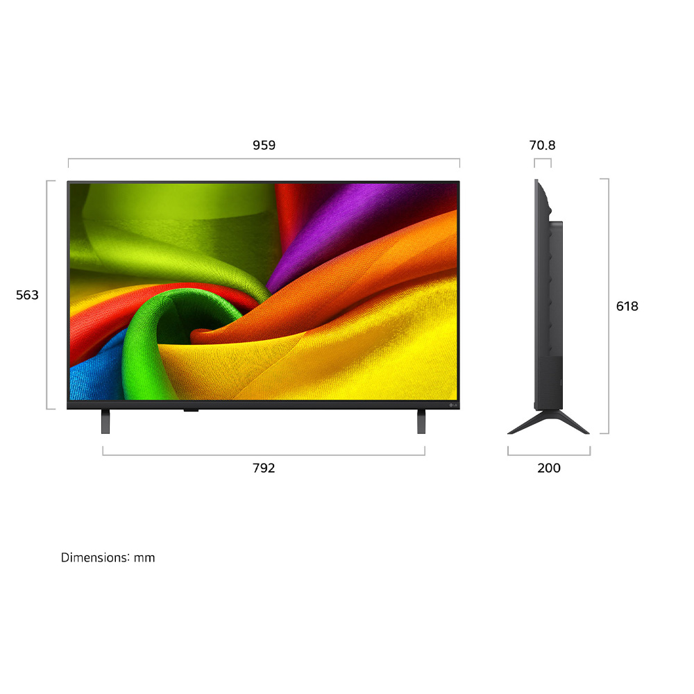 טלוויזיה חכמה 43 אינץ' LG NANO UHD עם מעבד AI אלפא 7 דור 9 – תמונה 2