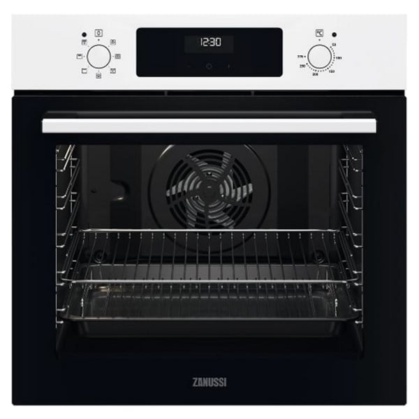תנור אפיה בילד אין לבן Zanussi ZOHCX3W2 עם נפח מרשים של 72 ליטרים