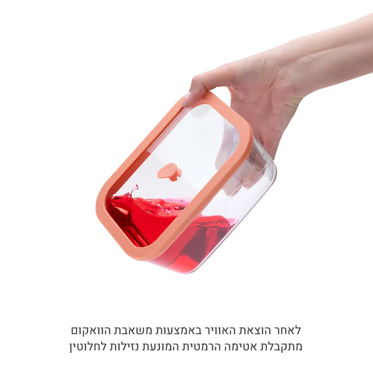 סט קופסאות זכוכית לאחסון מזון בוואקום Status עם משאבה חשמלית - New Horizon – תמונה 9