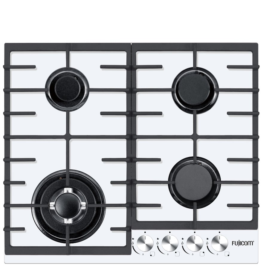 כיריים גז FUJICOM FJ-GH950W עם מבער טורבו והצתה אלקטרונית
