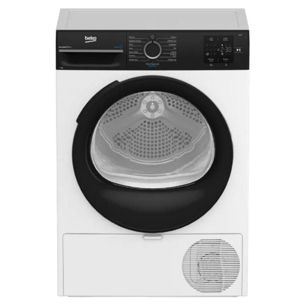 מייבש כביסה BEKO BM3T482W - 8 ק"ג עם טכנולוגיית Heat-Pump לחיסכון באנרגיה