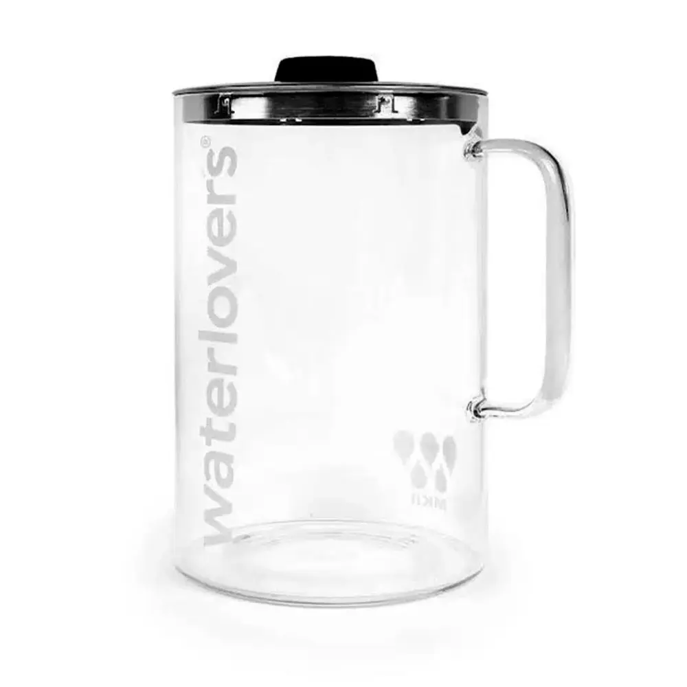 קנקן זכוכית למזקק מים Waterlovers MKII עם מכסה נירוסטה - New Horizon