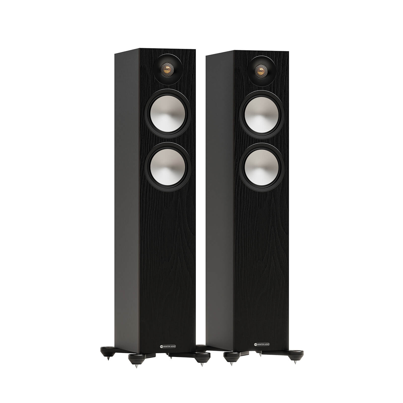 רמקולים רצפתיים Monitor Audio Bronze 300 7G מעוצבים בעץ עם סאונד עוצמתי - קונקטור