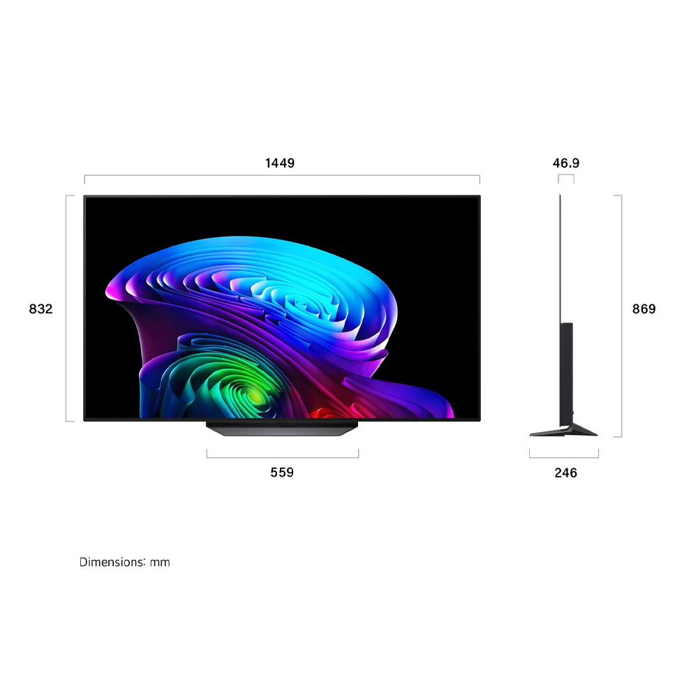 טלוויזיה LG Oled65cs6va 65 אינץ' 4K UHD עם קצב רענון 144Hz – תמונה 2