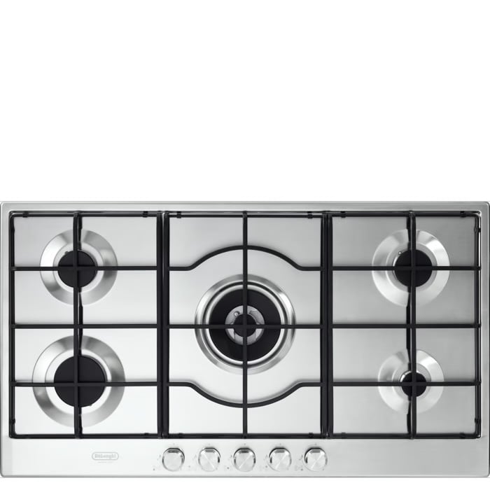 כיריים גז DELONGHI DGH3190X - 5 להבות עם מבער טורבו לניקוי קל