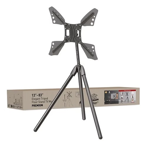 טריפוד לטלוויזיה BARKAN DTP410 מתאים למסכים 13-83 אינץ' והתקנה גמישה