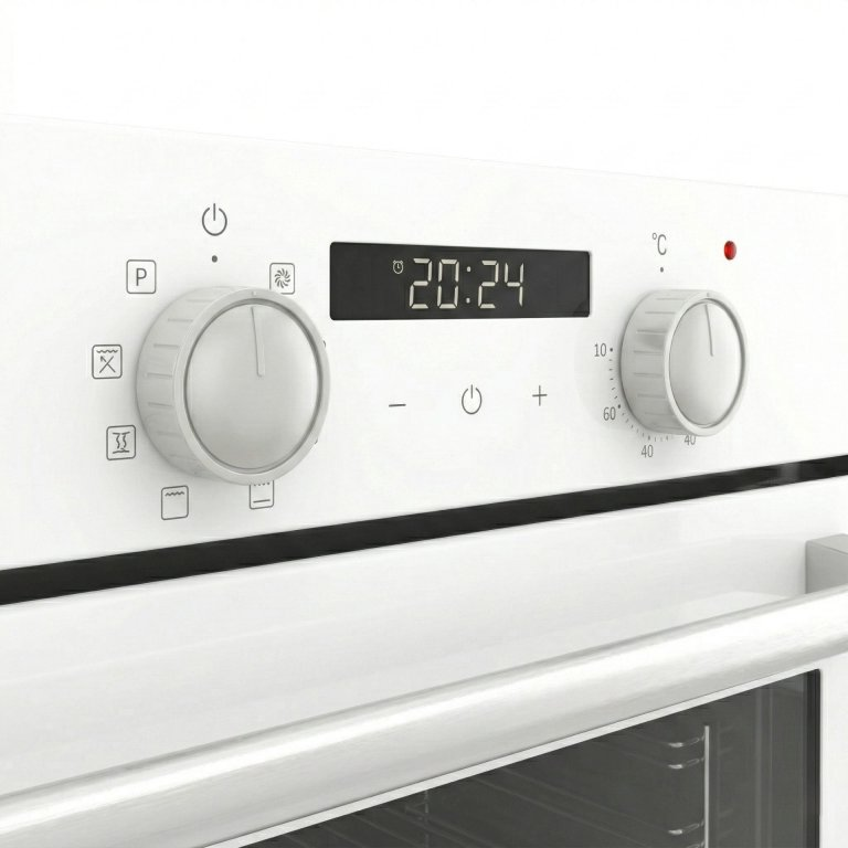 תנור בנוי דיגיטלי ND820W זכוכית לבנה נורמנדה normande – תמונה 3