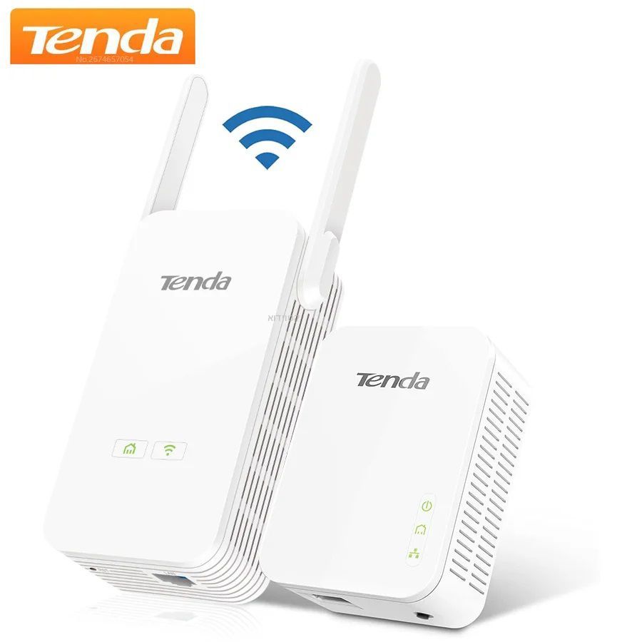 מתאם רשת TENDA PH5 על גבי רשת החשמל עם WIFI