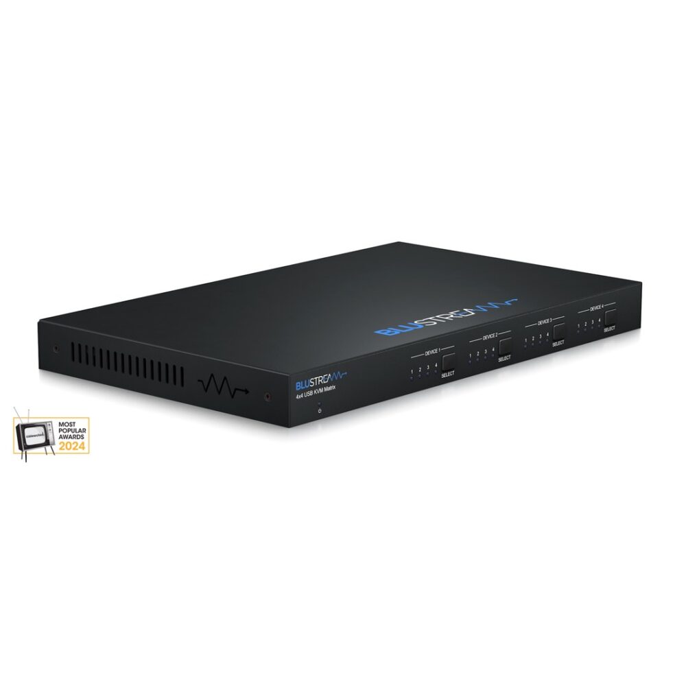 מטריצת USB KVM 4×4 של מותג BLUSTREAM דגם MX44KVM
