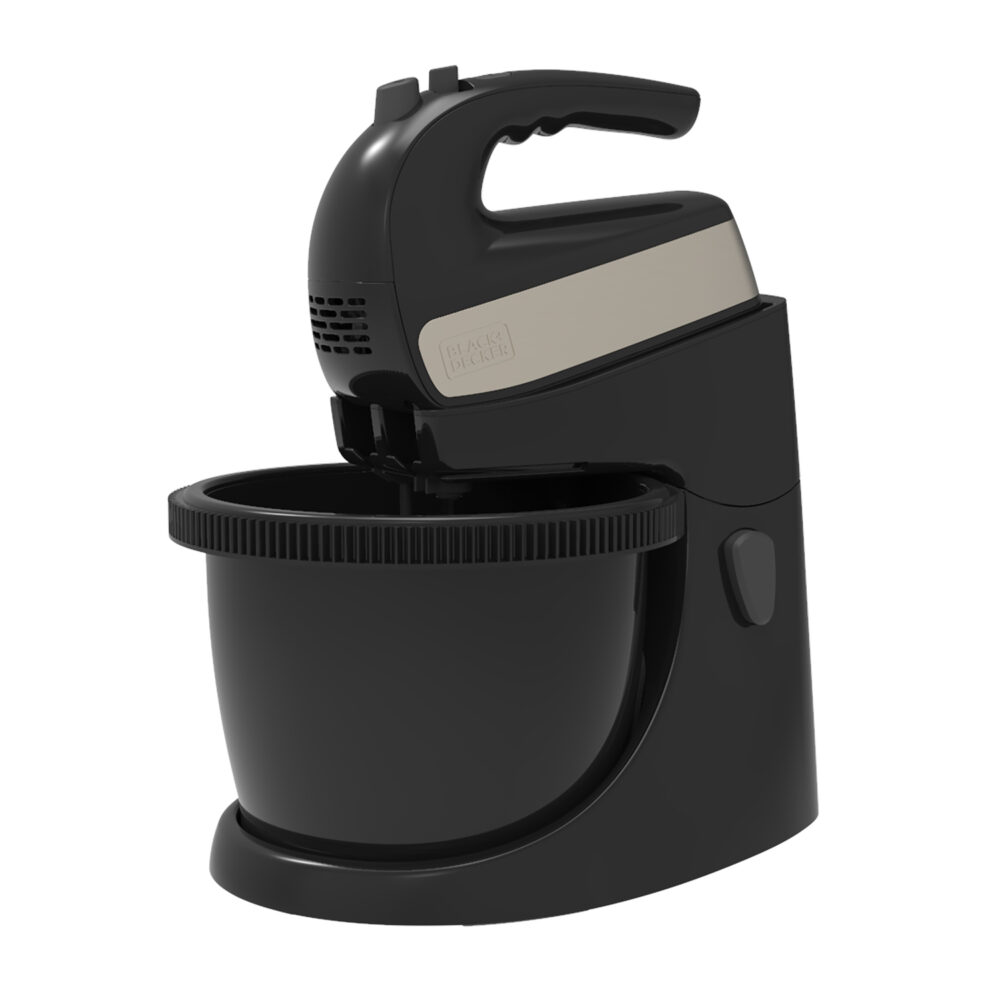 מיקסר יד BLACK&DECKER דגם BXMXA500E עם קערה בגימור שחור נירוסטה 500W