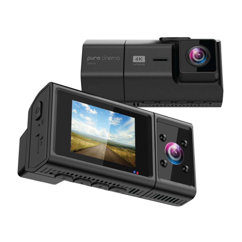 מצלמת דרך לרכב 4K עם 2 עדשות SONY WIFI PURE CINEMA DVR-50
