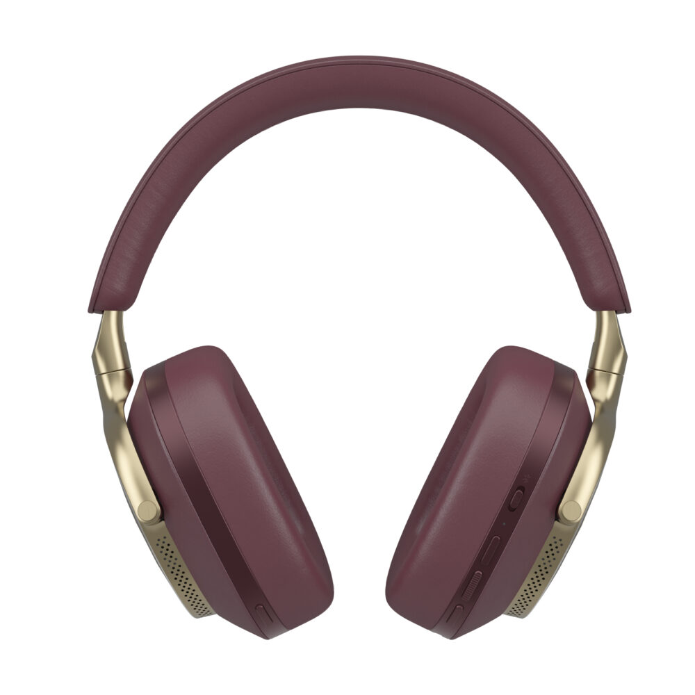 אוזניות קשת אלחוטיות ANC BOWERS & WILKINS Px8 Royal Burgundy בורדו אלומיניום