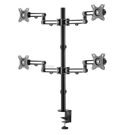 זרוע שולחנית דו מפרקית ל-4 מסכי מחשב LUMI LDT30-C048