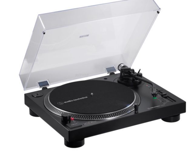 פטיפון AUDIO-TECHNICA AT-LP120XBT-USB-BK עם חיבור בלוטות' ו-USB