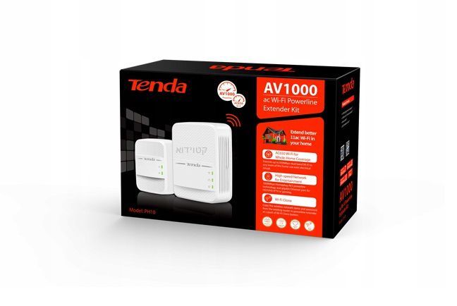 מתאם רשת TENDA PH10 עם חיבור WIFI על גבי רשת החשמל – תמונה 3