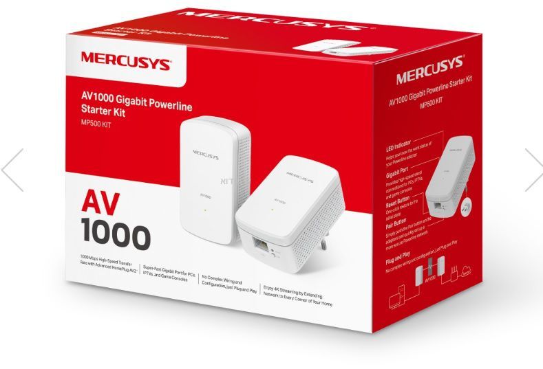 מתאם רשת החשמל MERCUSYS MP500 AV1000 – תמונה 3