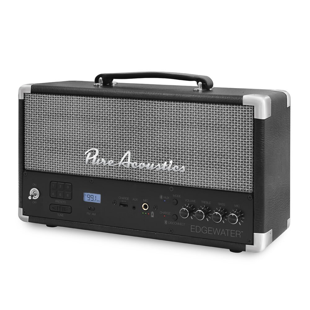 רמקול בלוטוס נייד PURE ACOUSTICS EDGEWATER-BLACK סטריאו 100W עם DSP