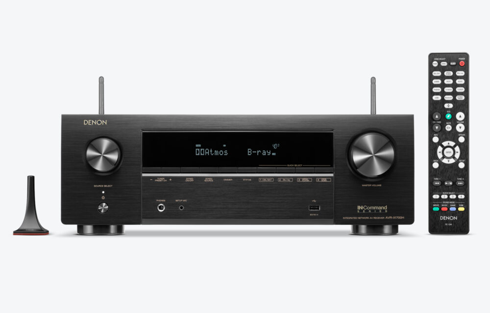 רסיבר רשת DENON AVRX1700HBKE2 7.2 ערוצים 175W 8K בצבע שחור
