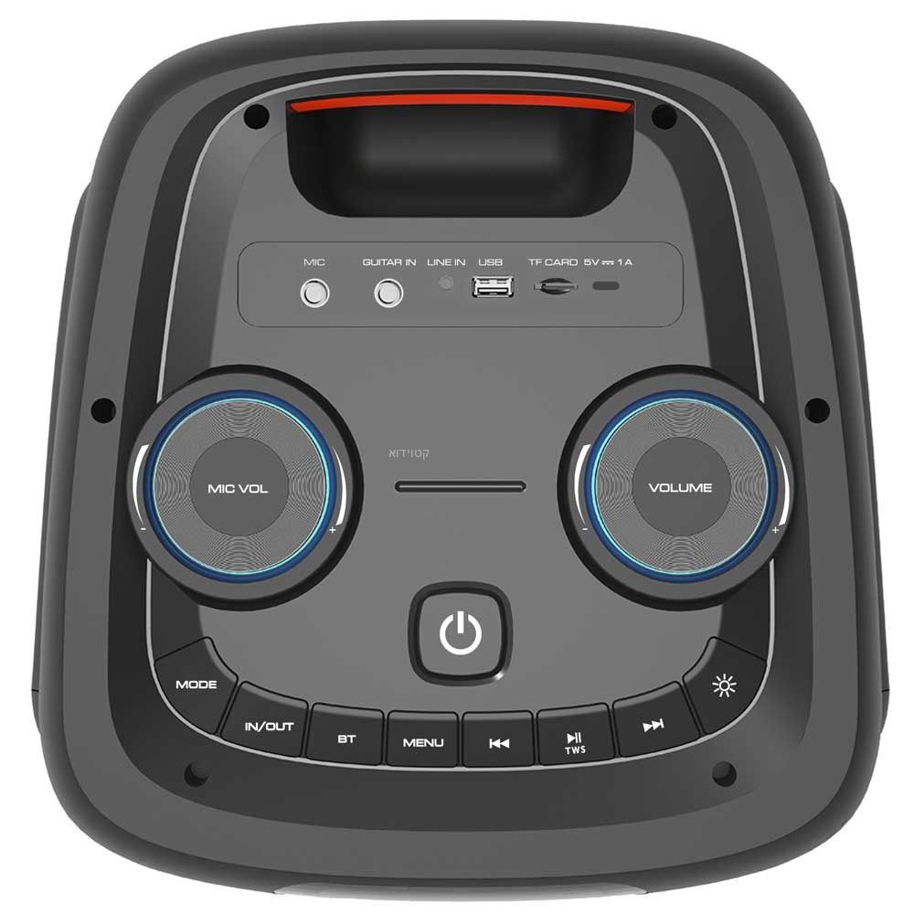 רמקול מוגבר ובידורית קריוקי נטענת APEXTONE D12 APD12 – תמונה 3