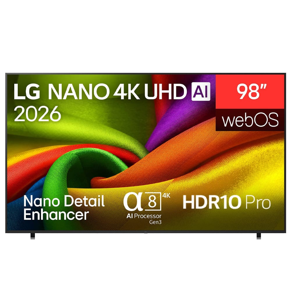 טלוויזיה חכמה LG 98NU850B6LB - מסך עצום בגודל 98 אינץ' לצפייה עוצרת נשימה!