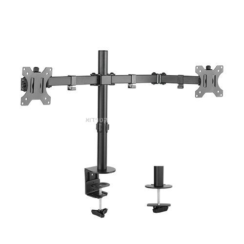 זרוע מפרקית ארגונומית ל-2 מסכי מחשב 13"-32" Audio Line T11