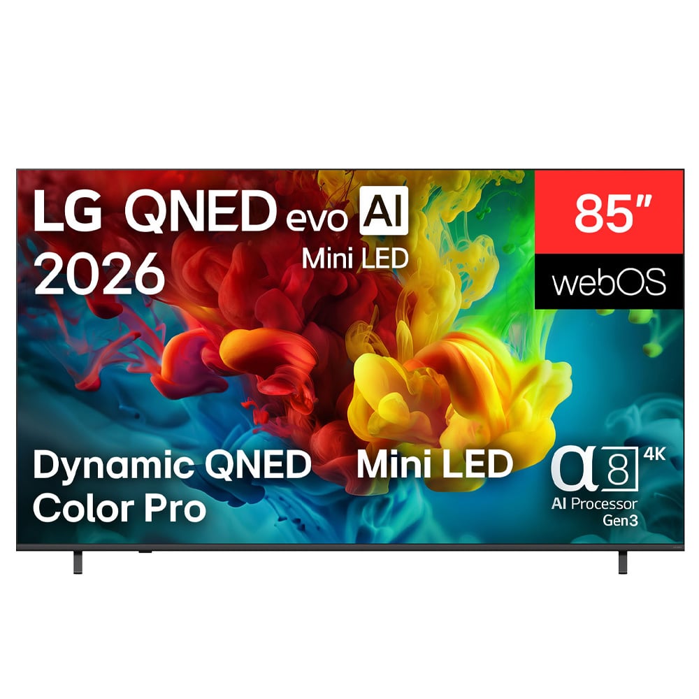 LG 85QNED84B6T טלוויזיה 85 אינץ' עם מסך רחב ומערכת פרימיום איכותית