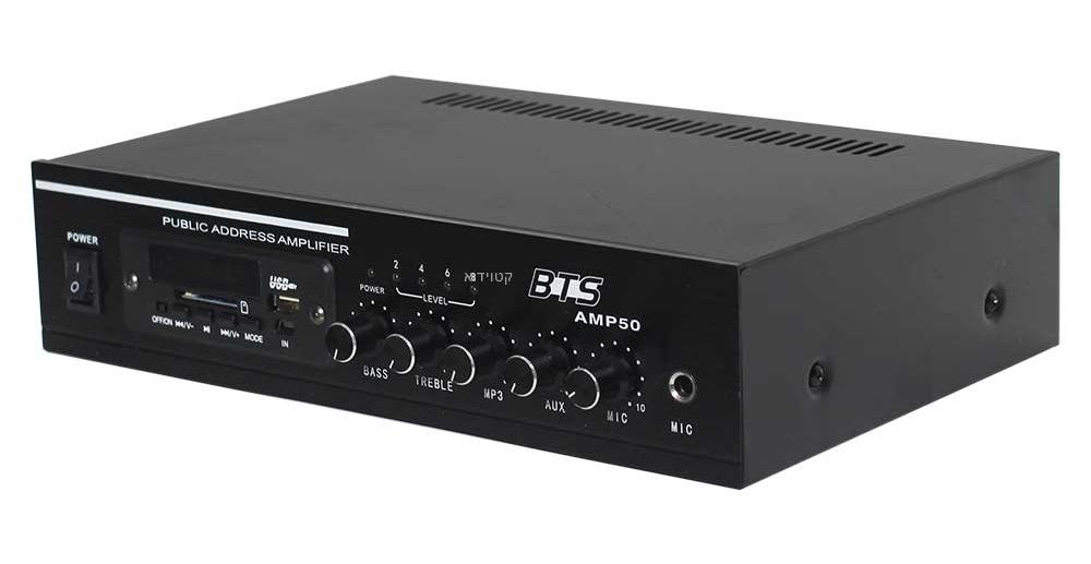 מגבר כריזה BTS AMP50 BT