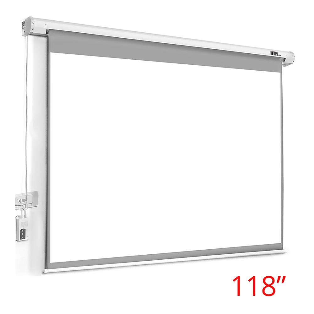 מסך גלילה חשמלי למקרן HTP דגם EMS-21311 בגודל "118 – תמונה 3