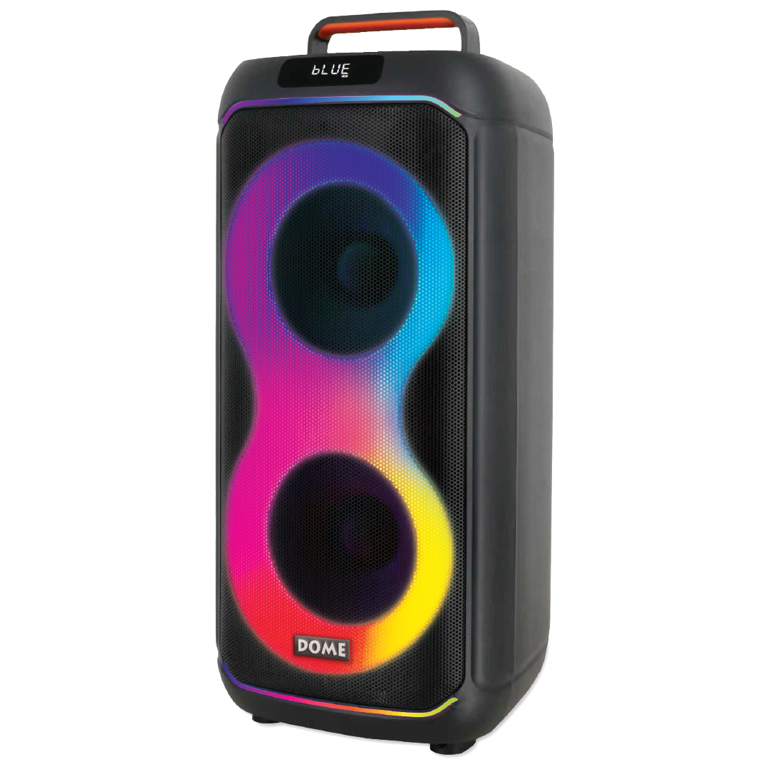 בידורית שחורה 2000W דאבל 6.5" עם מיקרופונים אלחוטיים דגם BOOMIX-62 DOME – תמונה 8