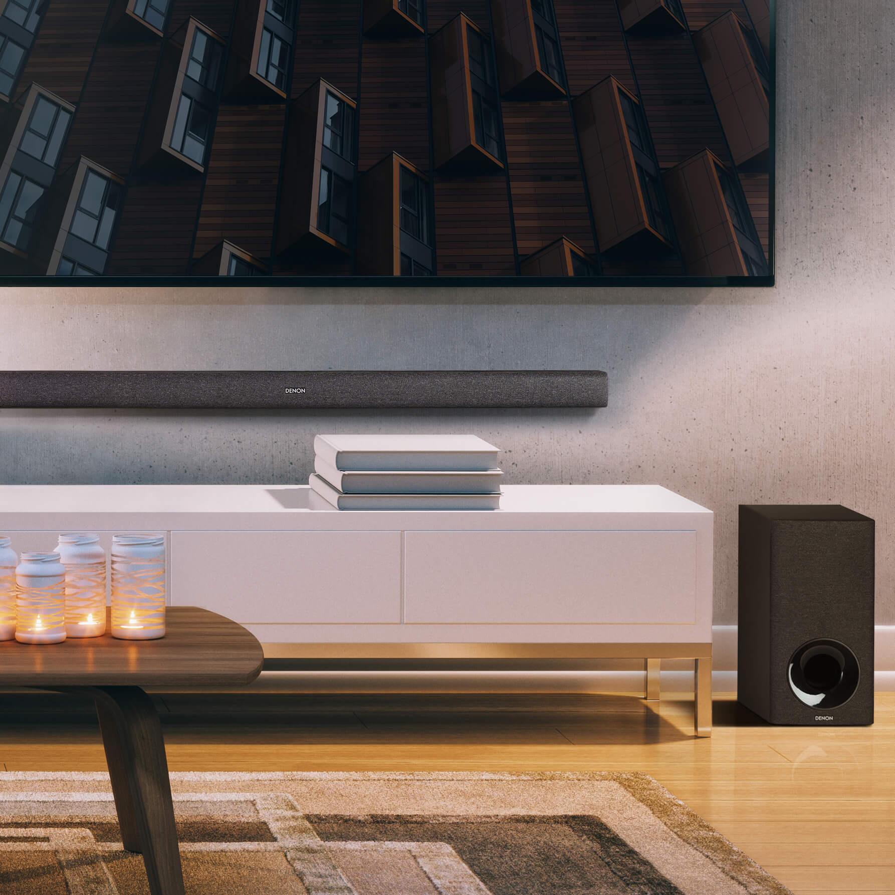 מקרן קול DENON דגם DHTS416BKE2 עם סאב וופר אלחוטי 5.1 – תמונה 2