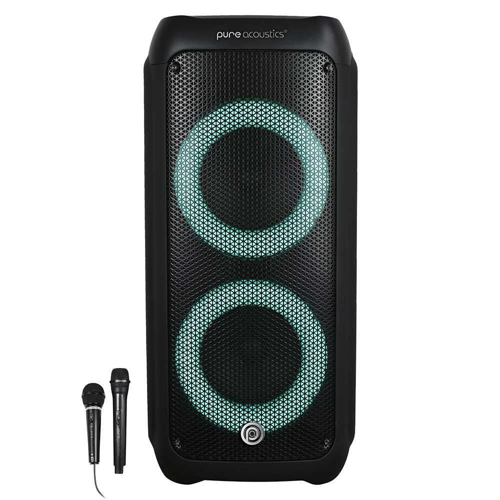רמקול נייד PURE ACOUSTICS דגם V-13300 עם 2 מיקרופונים