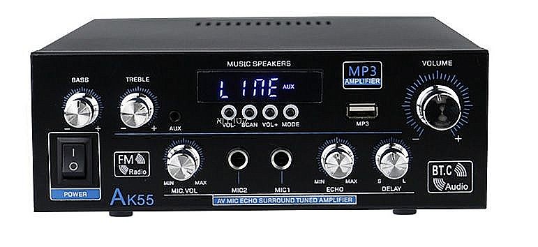 מגבר סטריאו ובלוטוס PURE SOUND AK55 ACO