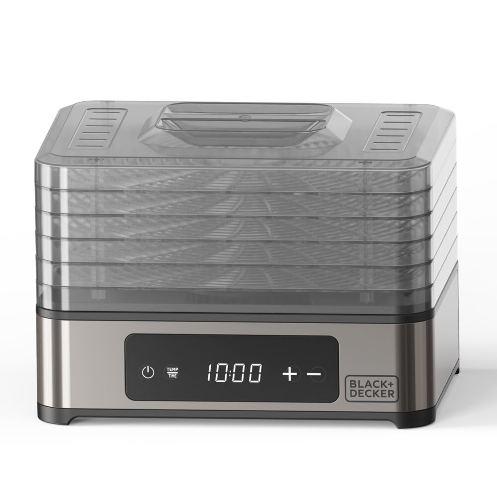 מייבש מזון דיגיטלי BLACK&DECKER דגם BXDE401E עם 5 מגשים 400W