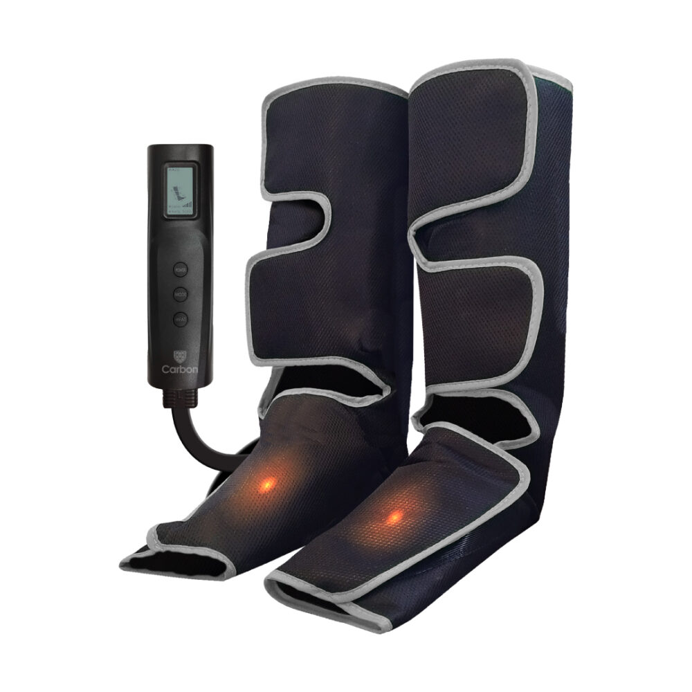 מכשיר עיסוי והרפיה לרגליים CARBON דגם LEGCURE בשיטת לחץ אוויר