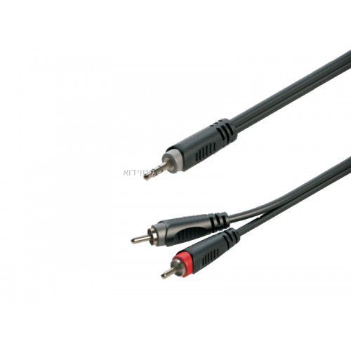 כבל שמע 2 מטר 2RCA-PL3.5 2rcapl3mm2m