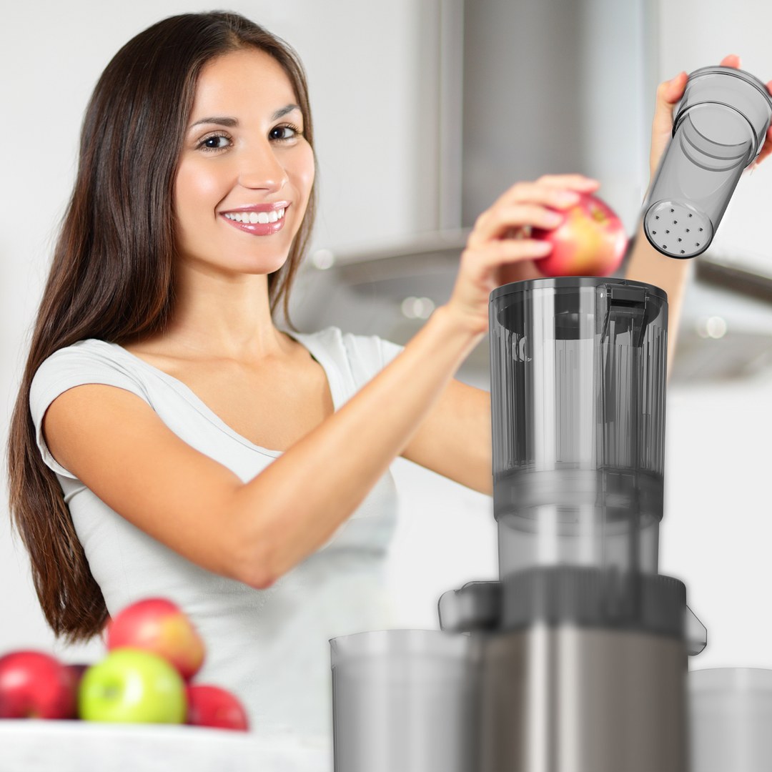 מסחטת מיצים סחיטה איטית BLACK&DECKER דגם BXJE4800E 200W – תמונה 4