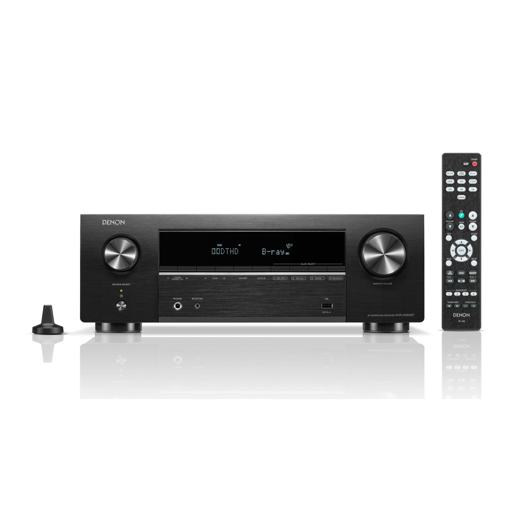מגבר קולנוע ביתי 5.2 8K DENON דגם AVRX580BTBKE2 הספק 140W