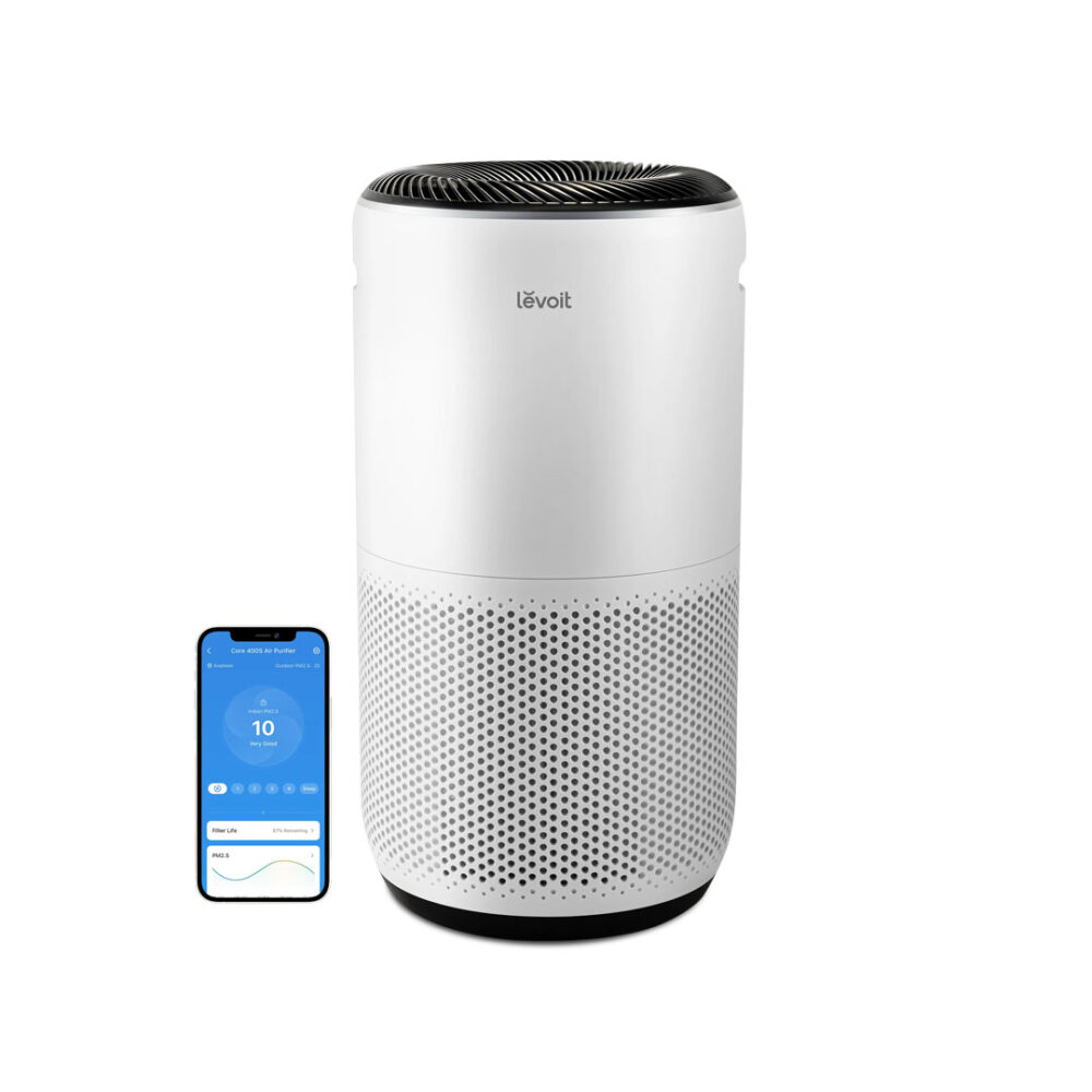מטהר אוויר חכם HEPA עם WIFI LEVOIT דגם LAP-C401S-WAAA לחדרים גדולים