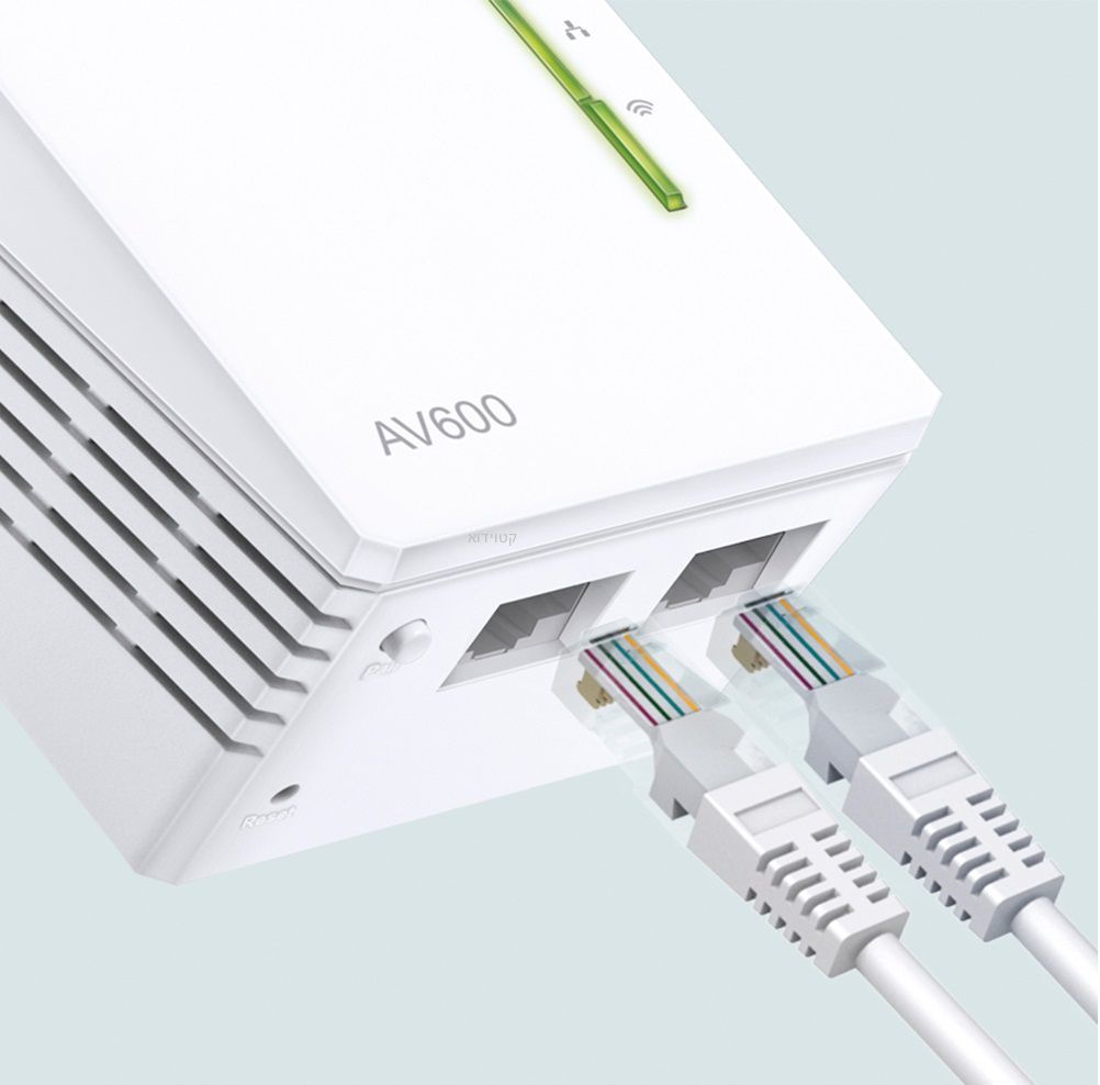 מתאם רשת על גבי רשת החשמל TP-LINK TL-WPA4220 WIFI – תמונה 2