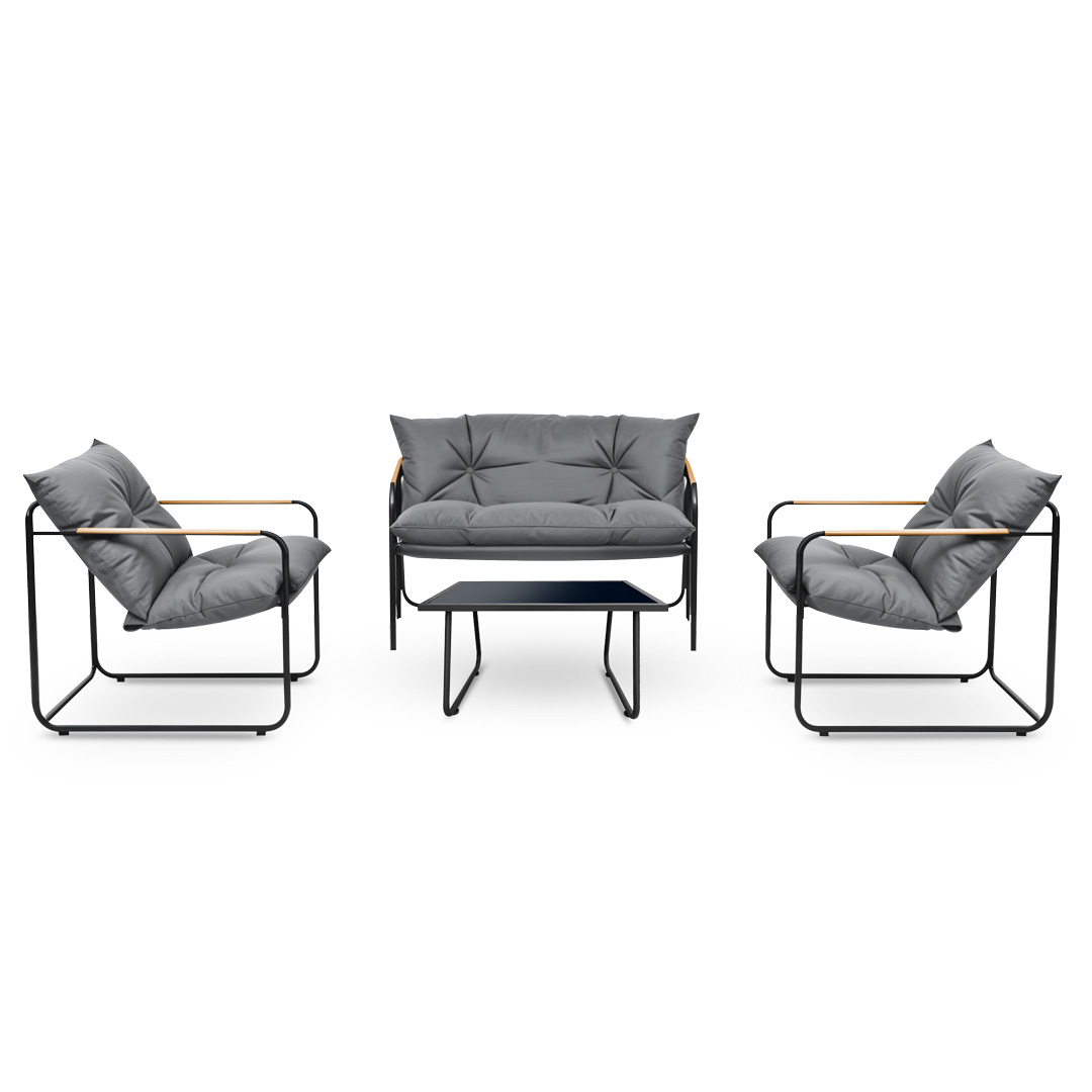 מערכת ישיבה למרפסת ולגינה COMFORT4U דגם SORANO VIBE בעיצוב מודרני