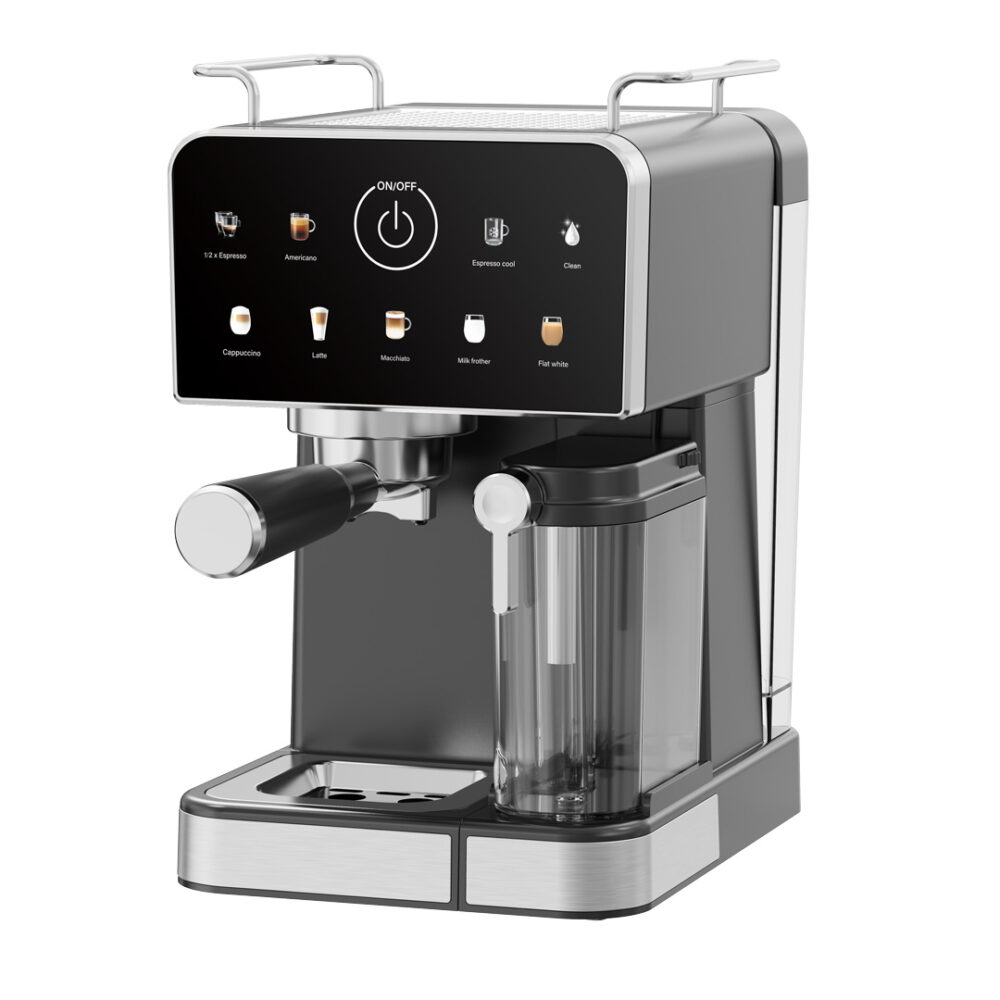 מכונת אספרסו COOKIVATE דגם CAFEZZA-LATTELUX עם מיכל חלב ומשאבת ULKA 1450W 9 ב-1