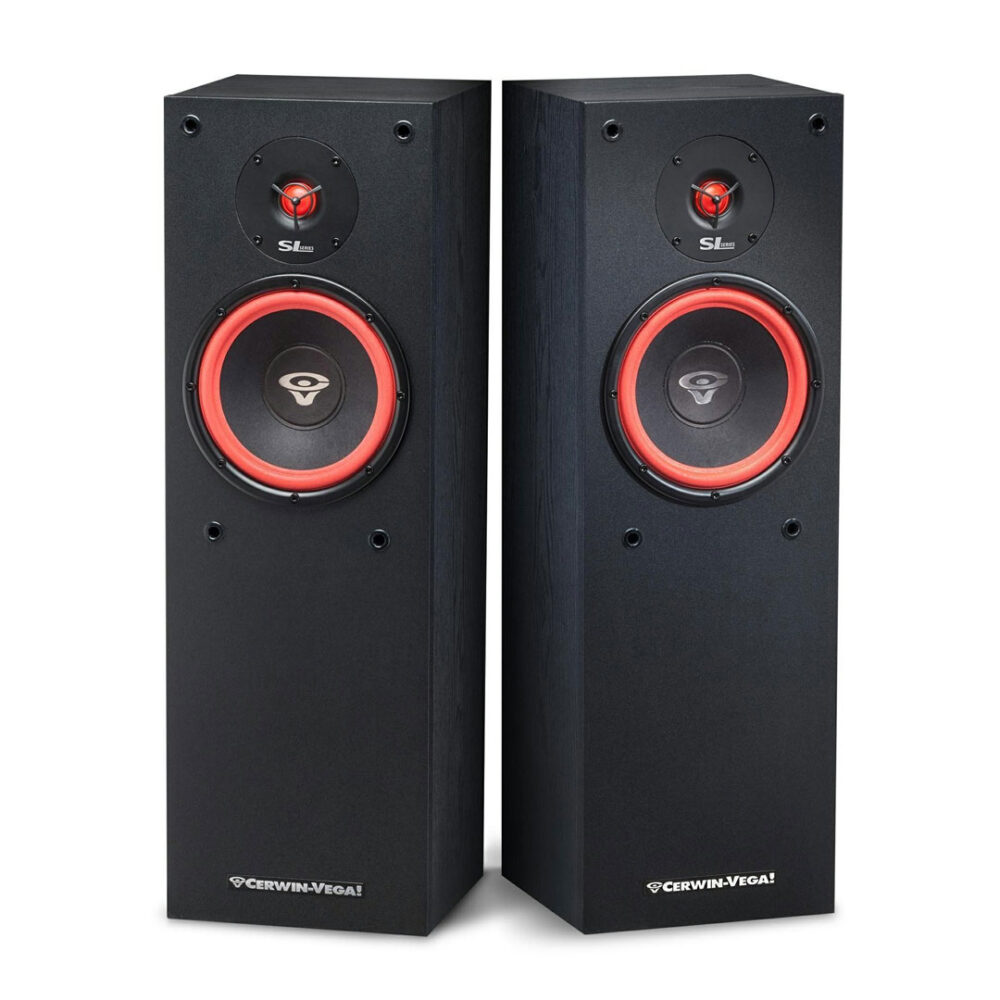 זוג רמקולים רצפתיים 150RMS בעיצוב אלגנטי וייחודי CERWIN VEGA דגם SL-8