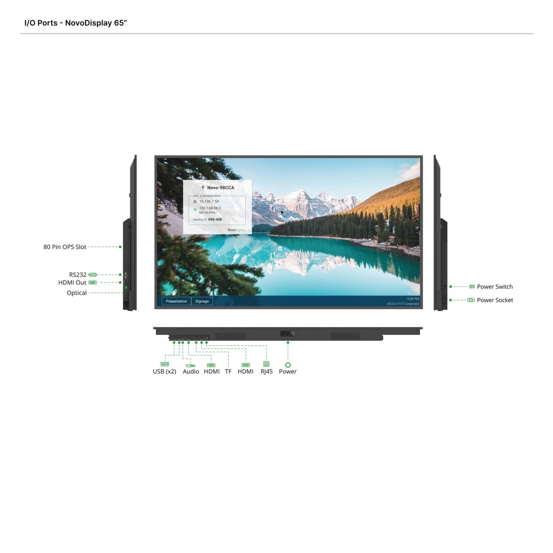 מסך 86 אינץ' 4K ULTRA HD לשילוט דיגיטלי VIVITEK DK863 – תמונה 2