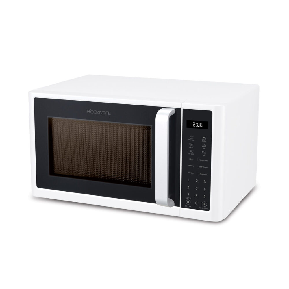 מיקרוגל דיגיטלי COOKIVATE דגם MULTIWAVE-BLKWHT 23 ליטר משולב גריל לבן שחור