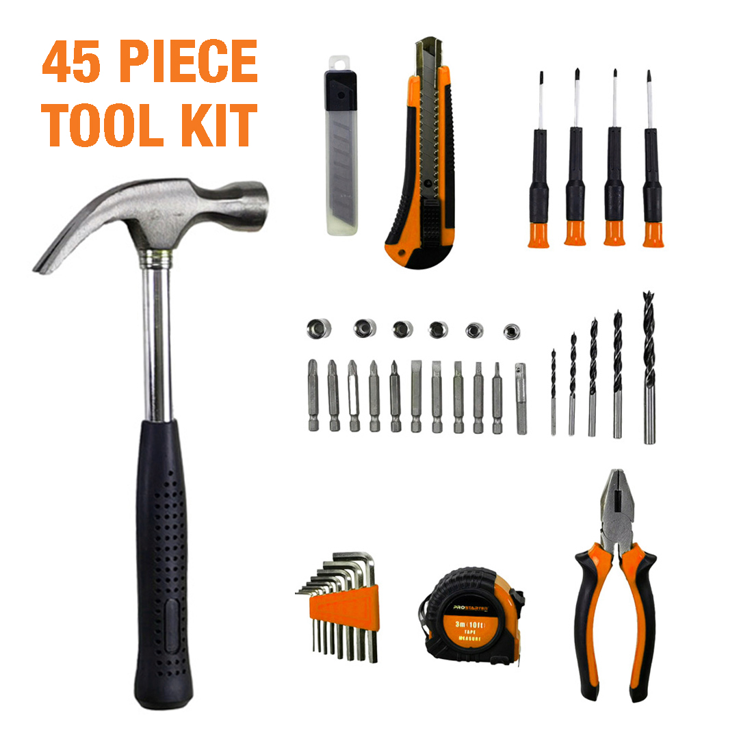 סט מברגה אימפקט נטענת PURE ENERGY DRILLX-45 עם 45 חלקים 18V – תמונה 2