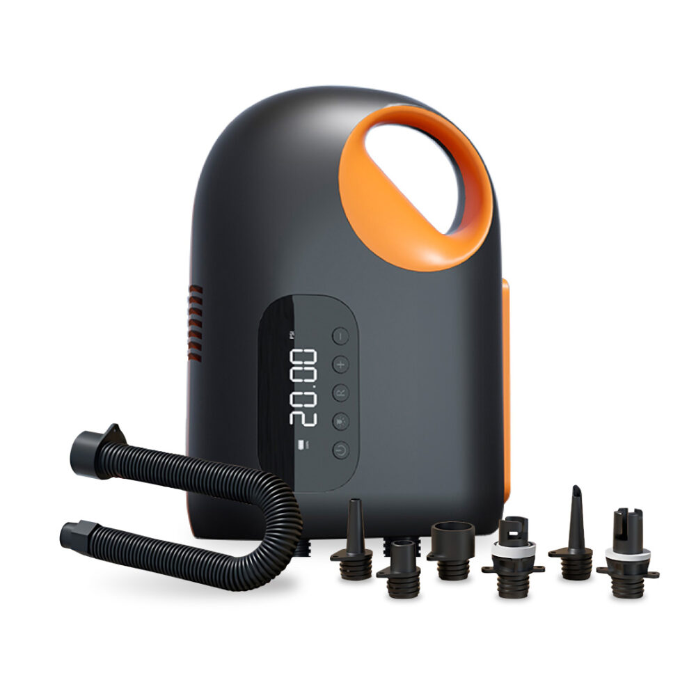 משאבה חשמלית ניידת PURE ENERGY דגם PUMPX-20 לניפוח סאפ וקיאקים