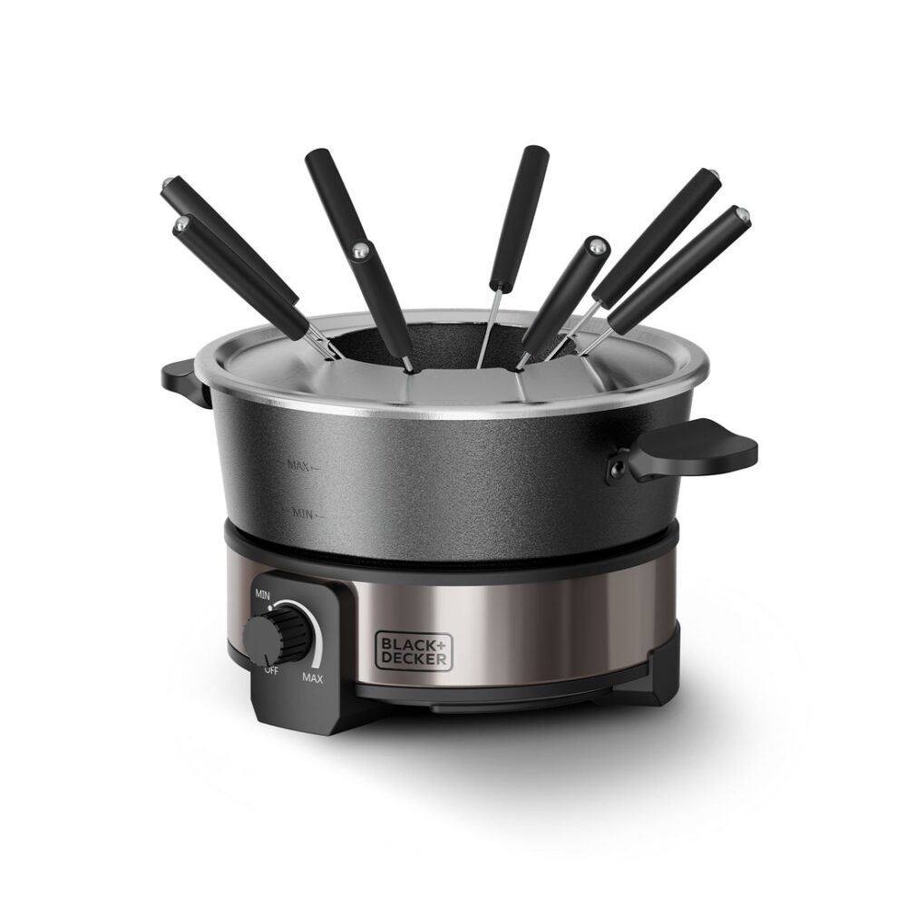סט פונדו חשמלי BLACK&DECKER דגם BXFC1000E 2 ליטר 1000W 8 סועדים