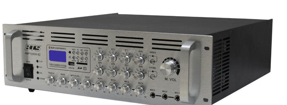 מגבר כריזה BTS AMP1000W-8Z