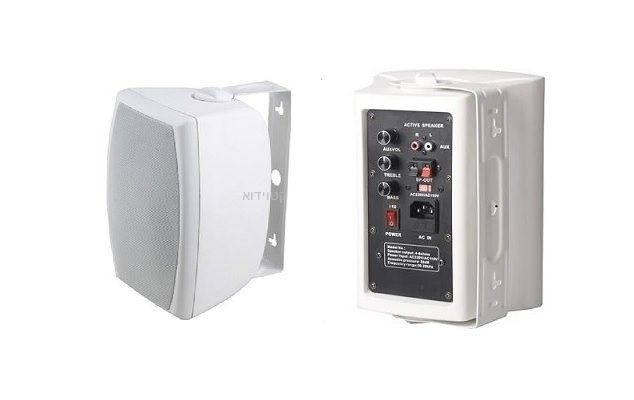 זוג רמקולים מוגברים שחורים Omega audio A520 WOAA520W